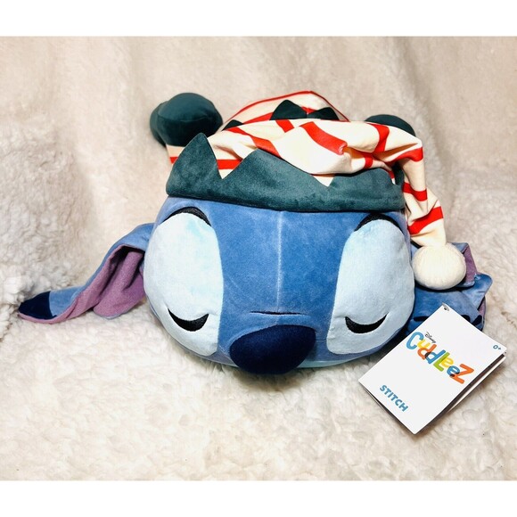 24" Large Stitch Holiday Cuddleez Plush Disney Christmas Elf New - Picture 5 of 10